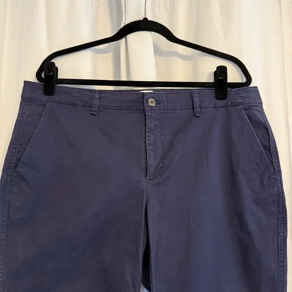 GAP Girlfriend High Rise Chino Pants Navy Stretch Cotton Women’s 16 - Picture 4 of 9